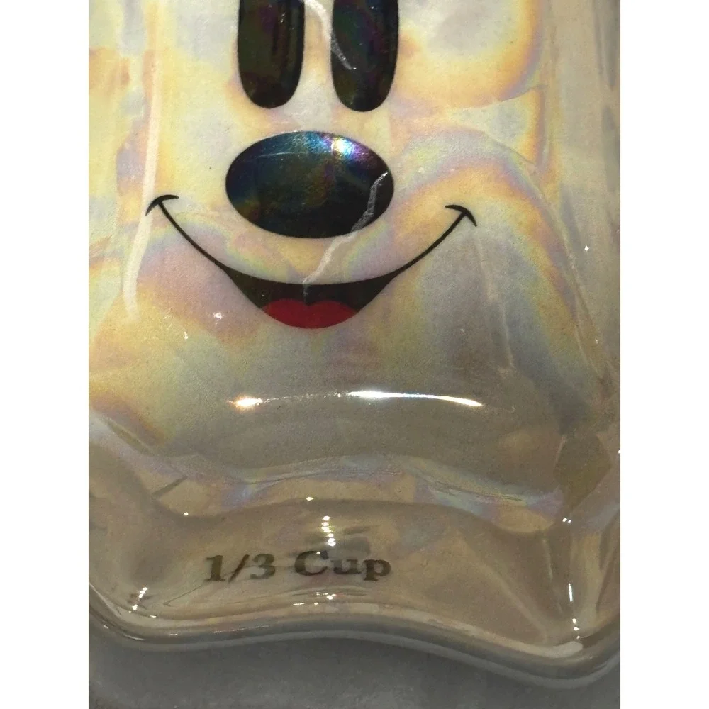 New Disney Mickey & Minnie Mouse Ghost Iridescent Measuring Cup‎ Set 4pc Collect